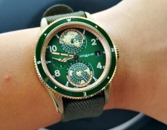 The Montblanc world time timepiece is good choice for global travelers.